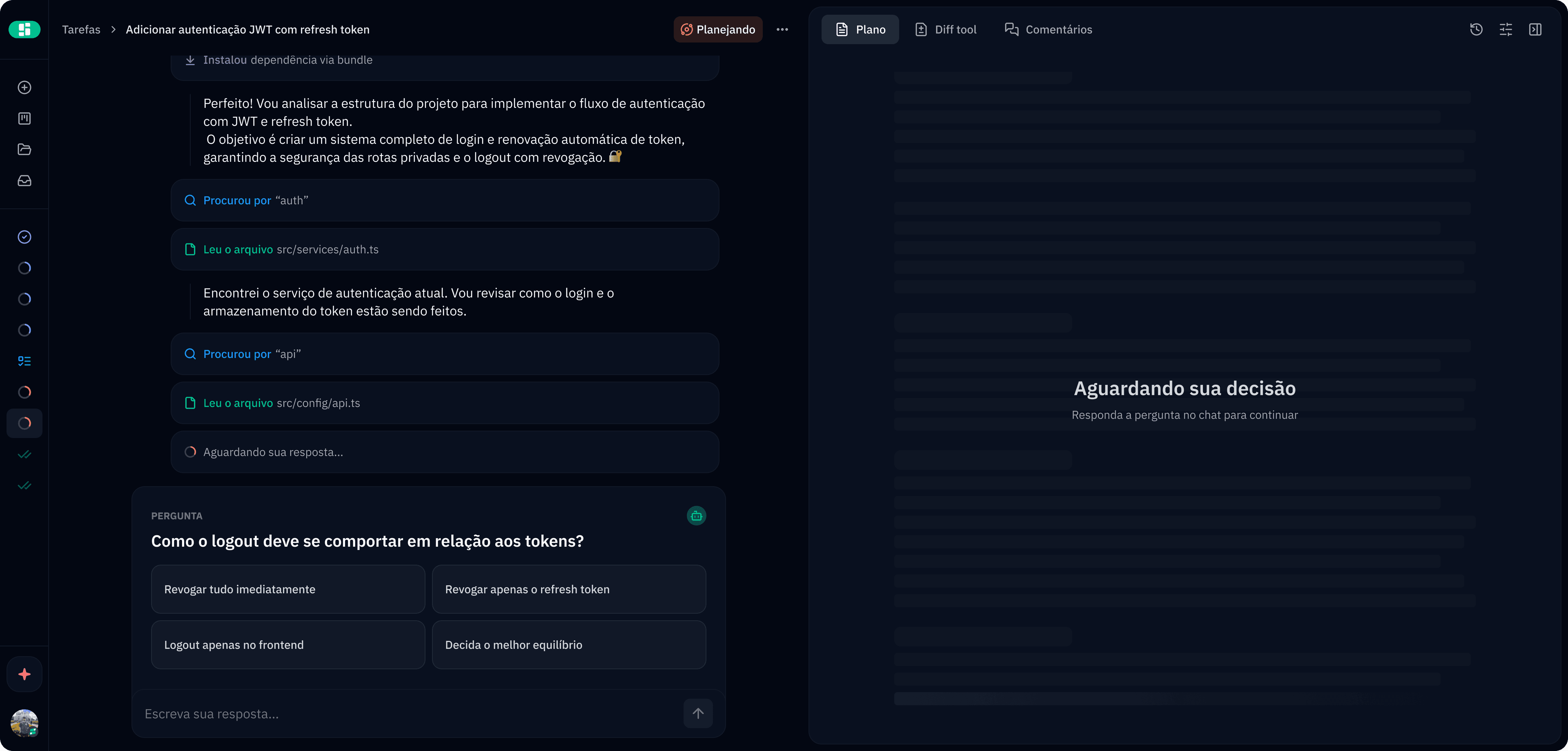 A IA Pergunta Antes de Agir